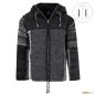 Preview: Wolljacke Modell Lennox Anthrazit Vorderseite
